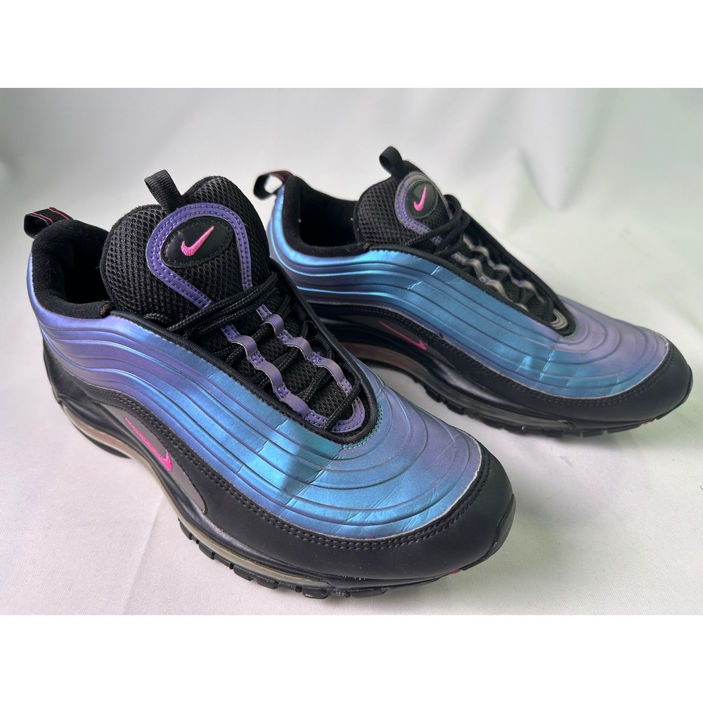 Nike Air Max 97‎ LX Throwback Future Iridescent Black Fuchsia Women's Size 9.5